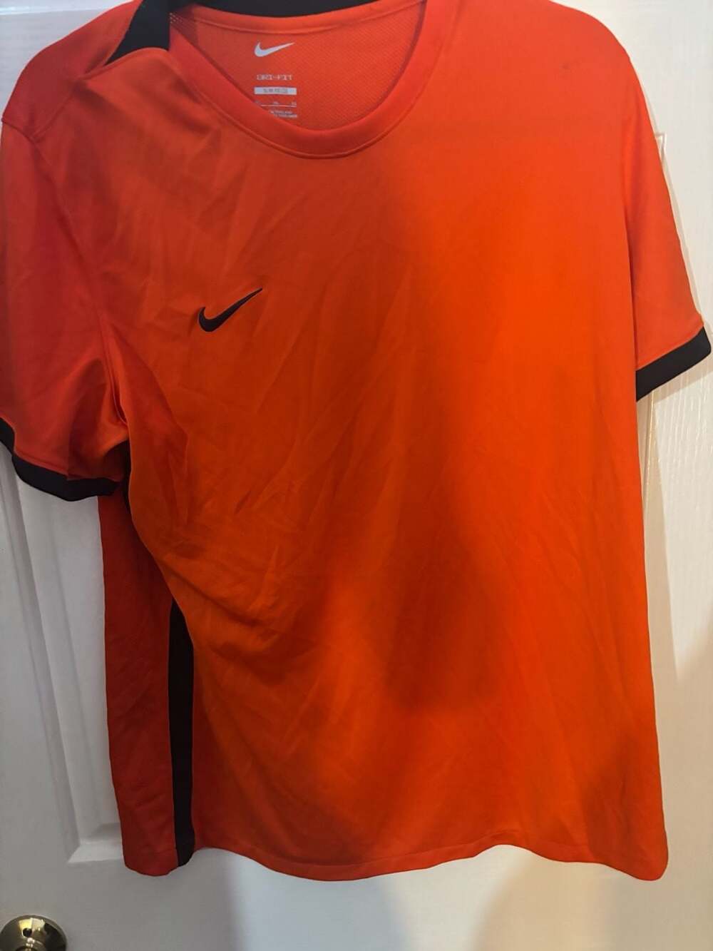 Nike Dri-Fit Challenger IV Soccer Jersey Orange Men's Size XL